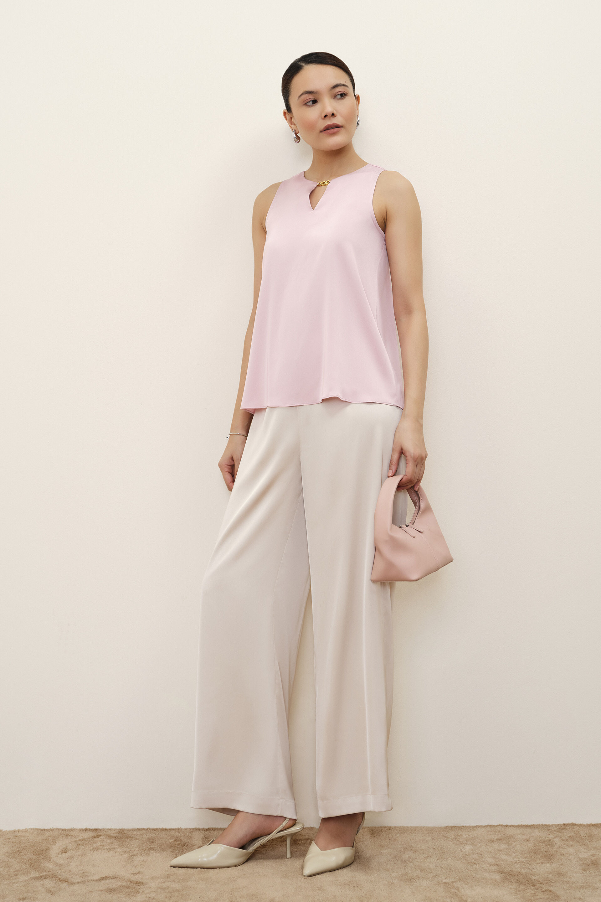 Astrid Pink Sleeveless Top, Pink, image 3